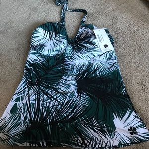 Hapari Maui Palms Scoop Tankini Top. Brand new.